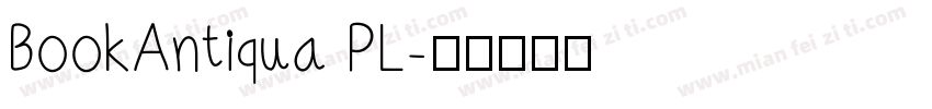 BookAntiqua PL字体转换